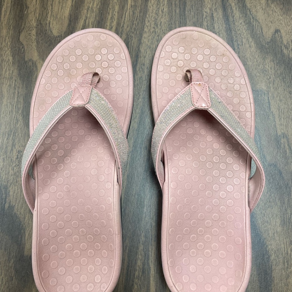 Vionic tide sequin Pink Flip Flop Sandals